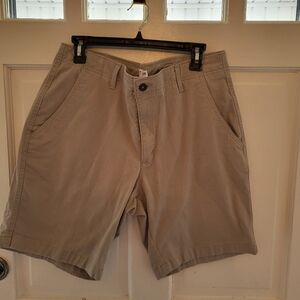 True Craft Tan Chino Shorts sz 36 Preppy Summer Khaki Vacation Golf Travel